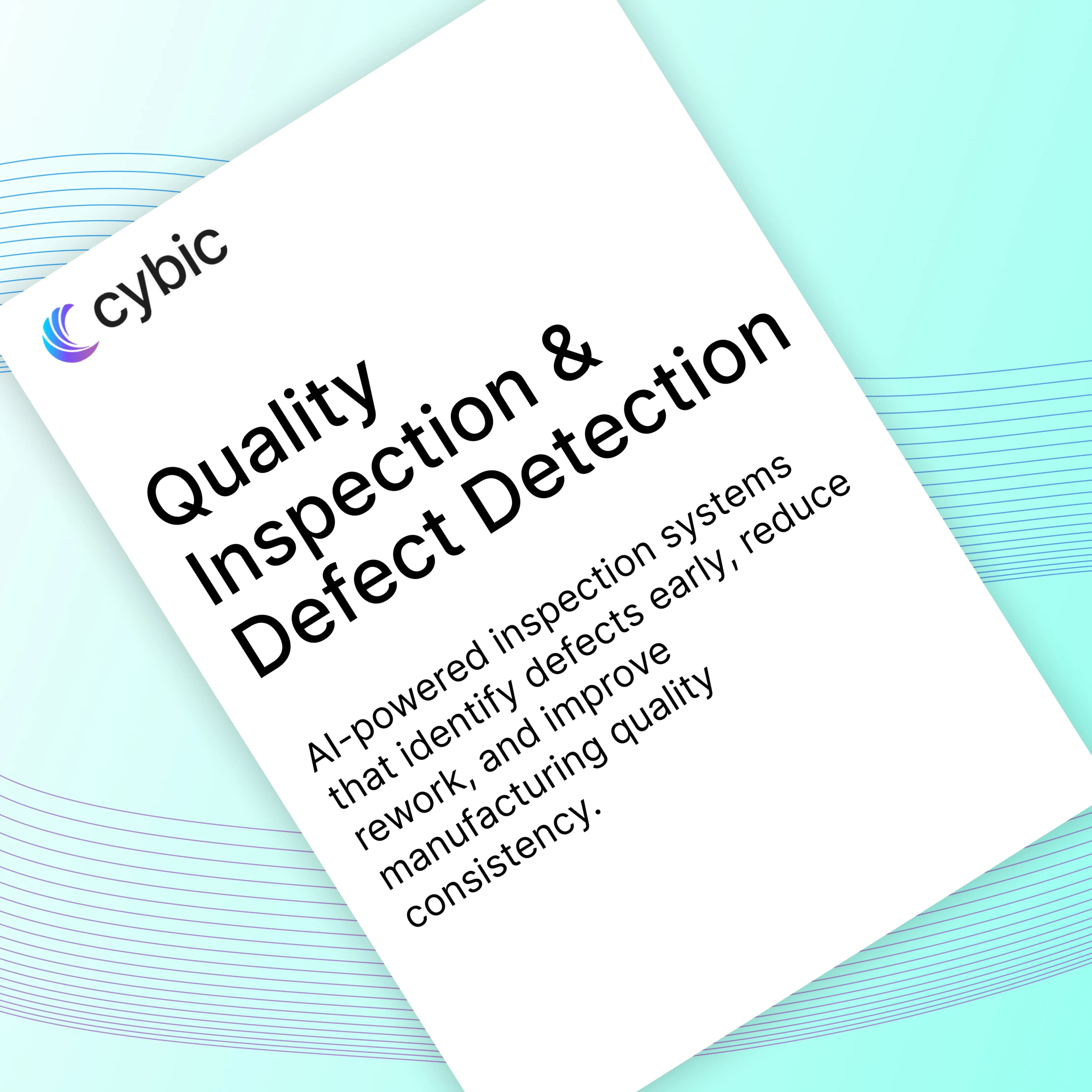 Quality Inspection & Defect Detection in Manufacturing